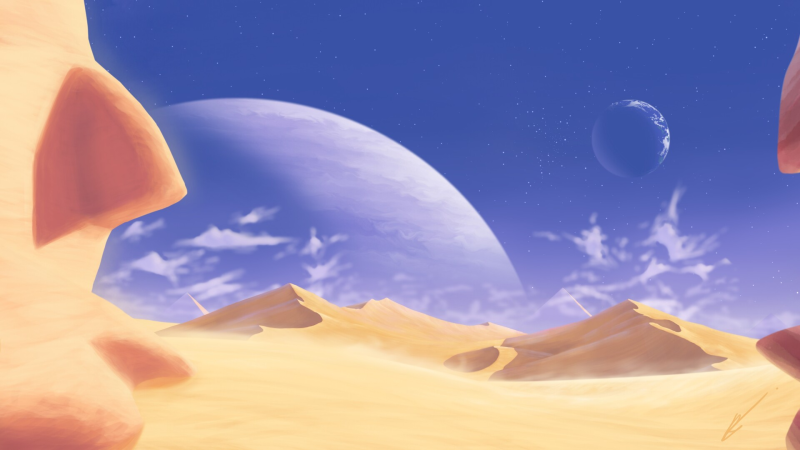 云 · 行星 · 沙滩 1920x1080 #1qovp1