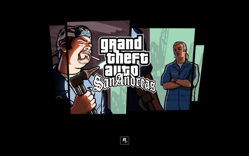 Rockstar Games（游戏公司） · 黑色背景 · 侠盗猎车手：圣安地列斯 2880x1800 #216vy6