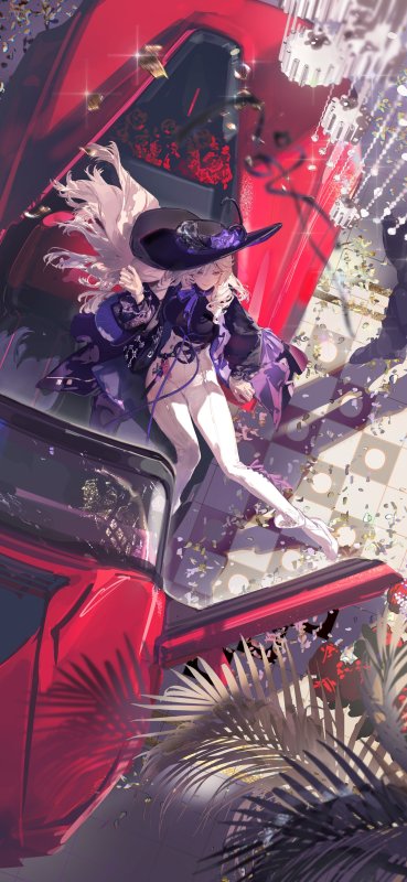 动漫女孩 · 树叶 · 长发 1440x3120 #e82wz8