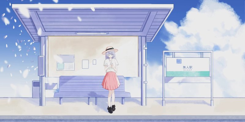 动漫女孩 · 阳光 · 云 2560x1280 #e86wdo
