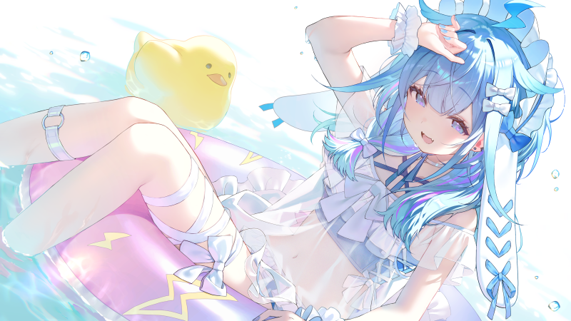 动漫 · 动漫女孩 · 水 3840x2160 #gw18ml
