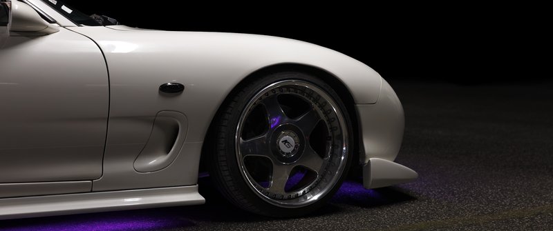 马自达RX-7 · 白色汽车 · 转子发动机 3440x1440 #k8jow7