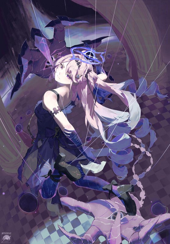 长发 · 粉色头发 · 手 3292x4709 #ly2dp2