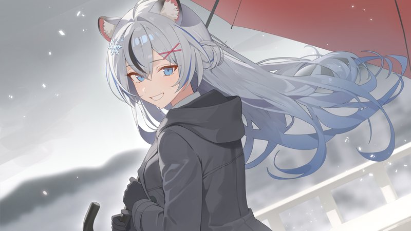 动漫女孩 · 蓝眼睛 · 户外女性 4000x2250 #lyd31l