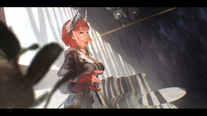 动漫女孩 · 短发 · 粉色头发 4096x2304 #mlov21