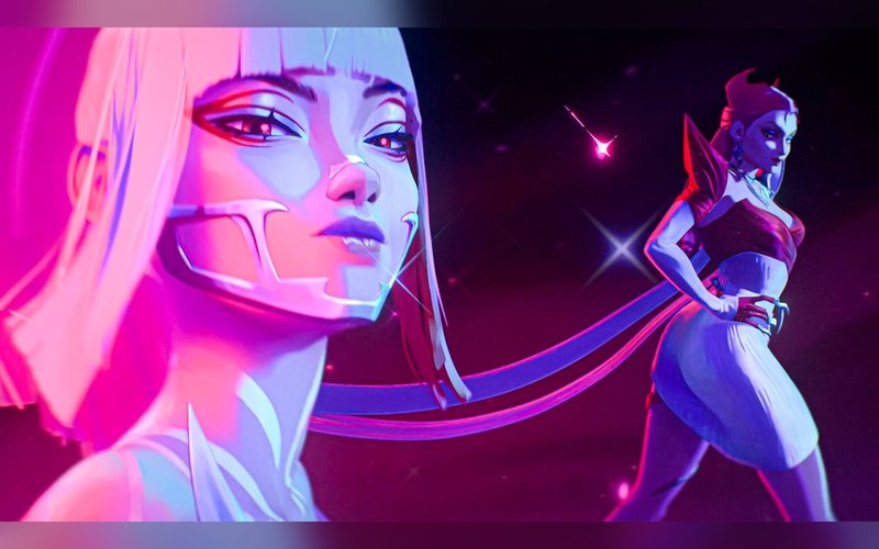 英雄联盟 · 阿卡丽（英雄联盟） · 伊芙琳（英雄联盟） 1280x800 #mloxpm