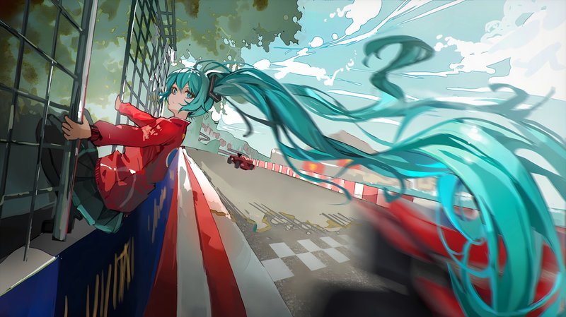 初音未来 · VOCALOID（语音合成软件） · 动漫女孩 8000x4488 #og2re5