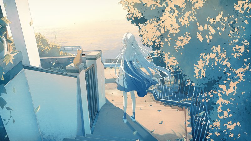 动漫 · 动漫女孩 · 水 3200x1800 #pokg6p