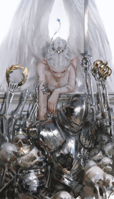 剑 · 骷髅 · 女性 2412x4200 #qrp8pq