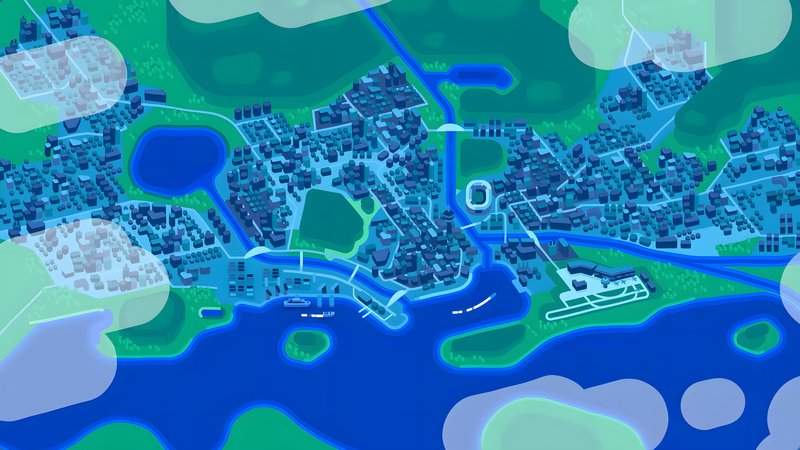 城市风景 · 城市 · 河流 3840x2160 #qrzdz5