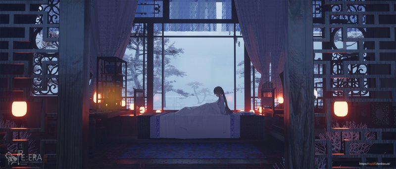 动漫 · 动漫女孩 · 树木 3360x1440 #rrv9qm