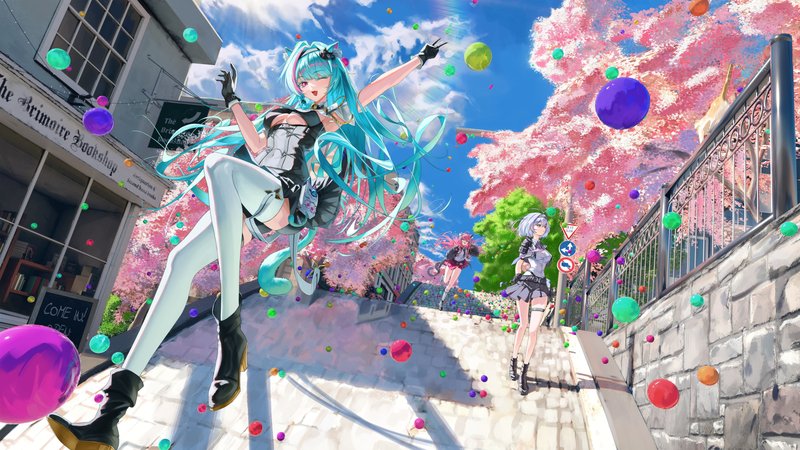 动漫女孩 · 阳光 · 兽耳 3840x2160 #zp95go